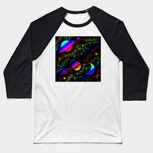 Colorful space Baseball T-Shirt